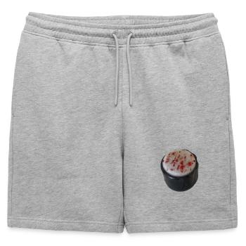 Rouleau de SUSHI - Short de survêtement homme premium - gris chiné - Devant - AI Model Male 178 light (178cm)