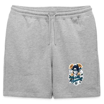 My best summer - Short de survêtement homme premium - gris chiné - Devant - AI Model Male 178 light (178cm)