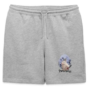 Illustration de lapin de Pâques Joyeuses Pâques - Short de survêtement homme premium - gris chiné - Devant - AI Model Male 178 light (178cm)