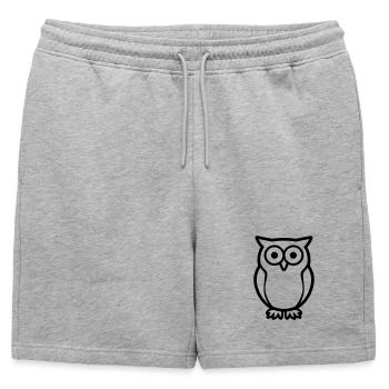 chouette - Short de survêtement homme premium - gris chiné - Devant - AI Model Male 178 light (178cm)