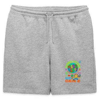 Global Citizen Planet Earth Gen Z - Short de survêtement homme premium - gris chiné - Devant - AI Model Male 178 light (178cm)