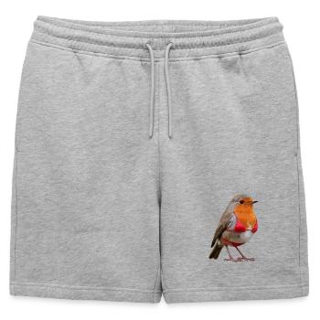 Robin Bikini - Short de survêtement homme premium - gris chiné - Devant - AI Model Male 178 light (178cm)