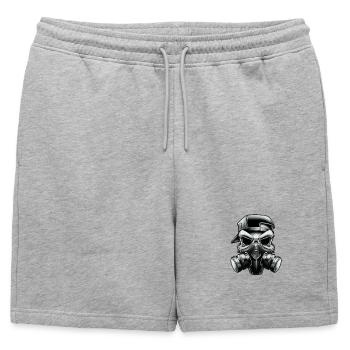 Masques cool Skull !!! - Short de survêtement homme premium - gris chiné - Devant - AI Model Male 178 light (178cm)