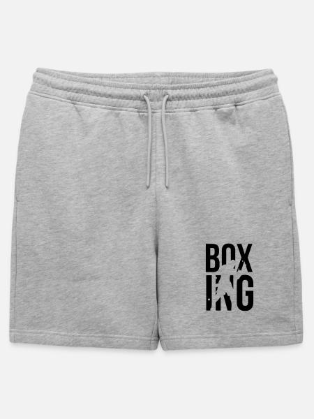 boxe - Short de survêtement homme premium - gris chiné