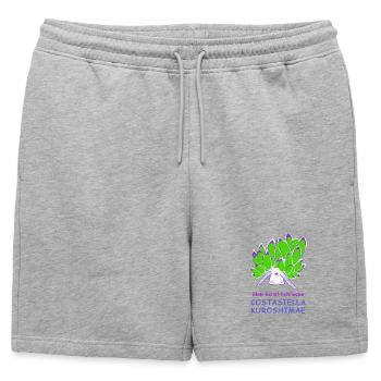 Escargot-mouton à feuilles, Costasiella kuroshimae - Short de survêtement homme premium - gris chiné - Devant - AI Model Male 178 light (178cm)