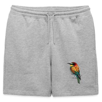 Guêpier - Short de survêtement homme premium - gris chiné - Devant - AI Model Male 178 light (178cm)