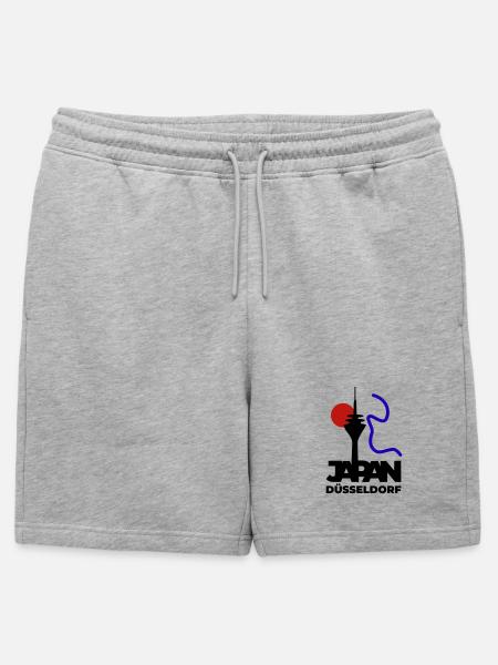Japan goes Dusseldorf - Mens' Premium Organic Sweatshorts - heather grey