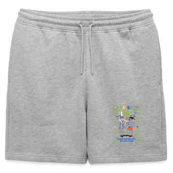 Toulonnais au Beurre salé - Short de survêtement homme premium - gris chiné - Devant - AI Model Male 178 light (178cm)