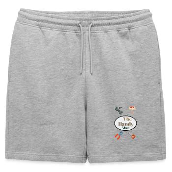 Motif pratique de bricolage d’artisan - Short de survêtement homme premium - gris chiné - Devant - AI Model Male 178 light (178cm)