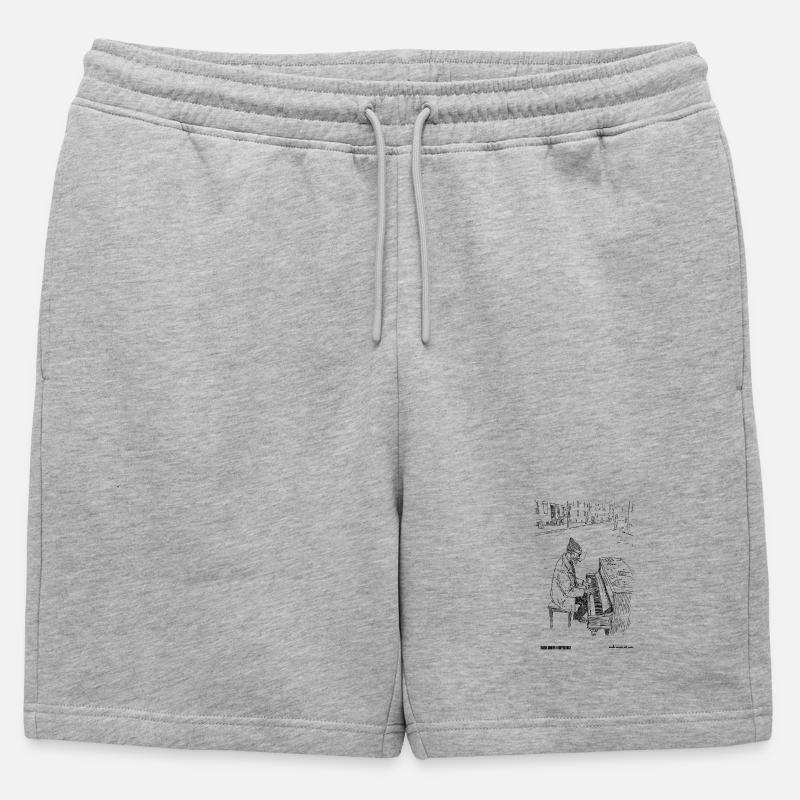 differnce - Mens' Premium Organic Sweatshorts - heather grey