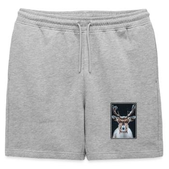Renne Renne - Short de survêtement homme premium - gris chiné - Devant - AI Model Male 178 light (178cm)