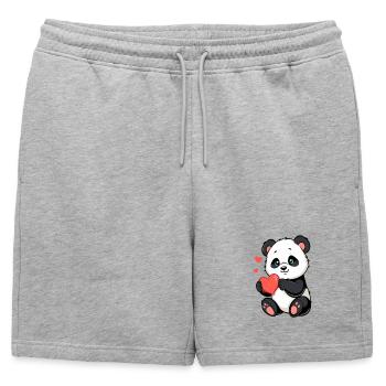 Cadeau pour la fête des mères Cadeau pour maman - Short de survêtement homme premium - gris chiné - Devant - AI Model Male 178 light (178cm)