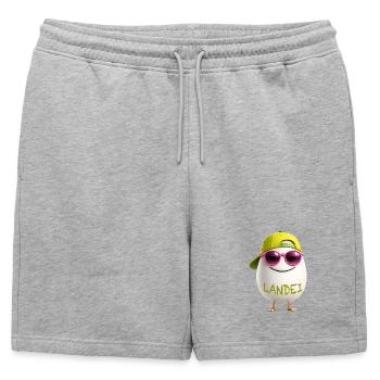 Un campagnard avec des lunettes de soleil néon - Short de survêtement homme premium - gris chiné - Devant - AI Model Male 178 light (178cm)