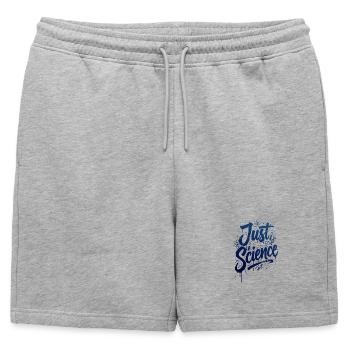 Juste Science Blue Splash - Short de survêtement homme premium - gris chiné - Devant - AI Model Male 178 light (178cm)