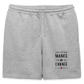 Mamie Mamy Grand-Mère Grand Mere Grands Parents - Mens' Premium Organic Sweatshorts - heather grey - Front - AI Model Male 178 light (178cm)