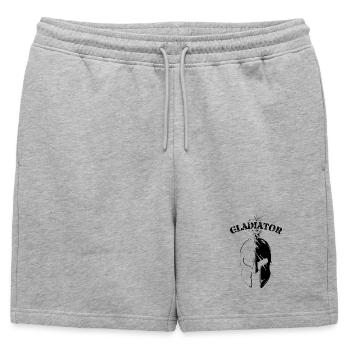 Ailes De Voiture De Sport Oiseau Illustration Logo Voitures - Short de survêtement homme premium - gris chiné - Devant - AI Model Male 178 light (178cm)