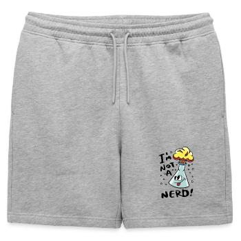 Je ne suis pas un nerd - Short de survêtement homme premium - gris chiné - Devant - AI Model Male 178 light (178cm)