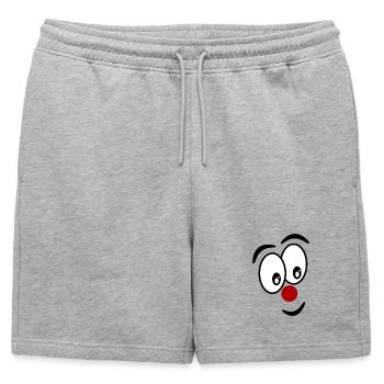 HUMOUR. CITATION. MESSAGE. RETRAITE. ANNIVERSAIRE. - Short de survêtement homme premium - gris chiné - Devant - AI Model Male 178 light (178cm)