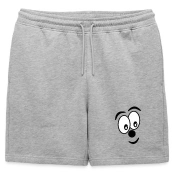 HUMOUR. CITATION. MESSAGE. RETRAITE. ANNIVERSAIRE. - Short de survêtement homme premium - gris chiné - Devant - AI Model Male 178 light (178cm)