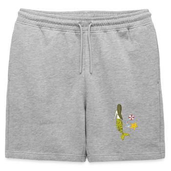 Heure avancée de Mermaid - Short de survêtement homme premium - gris chiné - Devant - AI Model Male 178 light (178cm)