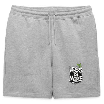 Less is More – Minimalism meets street style - Mens' Premium Organic Sweatshorts - heather grey - Front - AI Model Male 178 light (178cm)