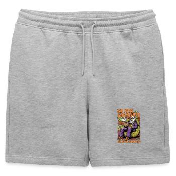 Grand-père Pension 2025 Petit-fils Cadeau Retraite Drôle - Short de survêtement homme premium - gris chiné - Devant - AI Model Male 178 light (178cm)