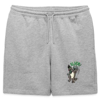 Combat avec l’ornithorynque - Short de survêtement homme premium - gris chiné - Devant - AI Model Male 178 light (178cm)