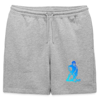 Focus purement sur le floorball - Short de survêtement homme premium - gris chiné - Devant - AI Model Male 178 light (178cm)