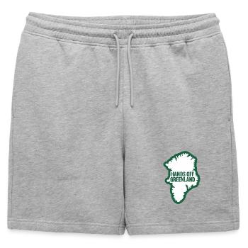 Pas touches au Groenland ! - Groenland / Grønland - Short de survêtement homme premium - gris chiné - Devant - AI Model Male 178 light (178cm)