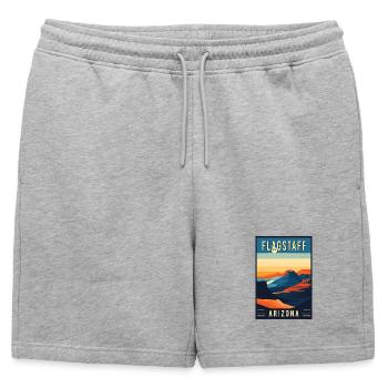 Découvrez la beauté pittoresque de Flagstaff en Arizona - Short de survêtement homme premium - gris chiné - Devant - AI Model Male 178 light (178cm)