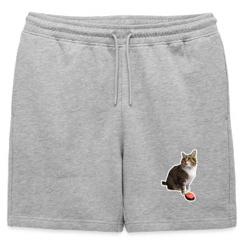Missty je t'aime sans écriture - Short de survêtement homme premium - gris chiné - Devant - AI Model Male 178 light (178cm)