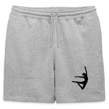 Danse - Short de survêtement homme premium - gris chiné - Devant - AI Model Male 178 light (178cm)