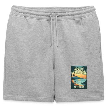 Découvrez Tropical Paradise Airlie Beach Australie - Short de survêtement homme premium - gris chiné - Devant - AI Model Male 178 light (178cm)