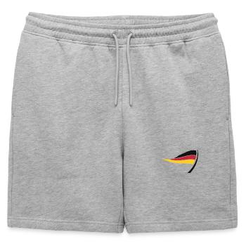 Flotte du drapeau allemand - Short de survêtement homme premium - gris chiné - Devant - AI Model Male 178 light (178cm)