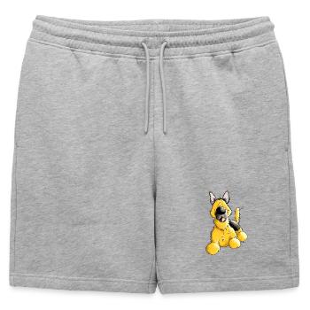 German Shepherd Dog - Breed - Dogs - Mens' Premium Organic Sweatshorts - heather grey - Front - AI Model Male 178 light (178cm)