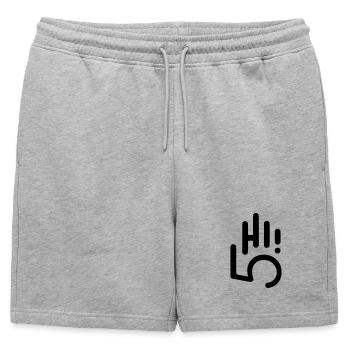 HI5 hi five - Short de survêtement homme premium - gris chiné - Devant - AI Model Male 178 light (178cm)