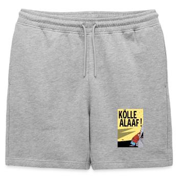 Cologne Carnival Alaaf Cartoon - Mens' Premium Organic Sweatshorts - heather grey - Front - AI Model Male 178 light (178cm)
