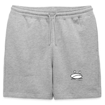 Grenouillemini © Chyropterum Innoxius - Short de survêtement homme premium - gris chiné - Devant - AI Model Male 178 light (178cm)
