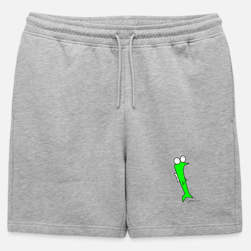Plötzfisch - Piscis Rutilus - Männer Premium Organic Sweatshorts - Grau meliert