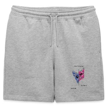 Génie génétique chez les chiens et les chats - Short de survêtement homme premium - gris chiné - Devant - AI Model Male 178 light (178cm)