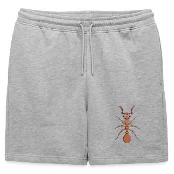Étreindre une fourmi - Short de survêtement homme premium - gris chiné - Devant - AI Model Male 178 light (178cm)