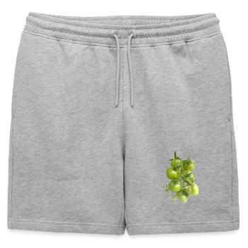 Tomates vertes sur la vigne - Short de survêtement homme premium - gris chiné - Devant - AI Model Male 178 light (178cm)