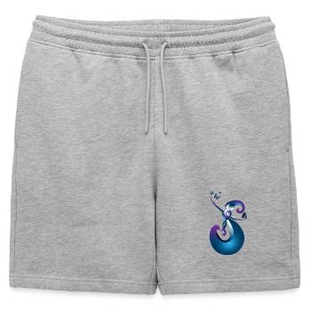 Donner Recevoir - Short de survêtement homme premium - gris chiné - Devant - AI Model Male 178 light (178cm)