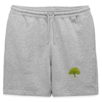 Arbre d’été vert - Short de survêtement homme premium - gris chiné - Devant - AI Model Male 178 light (178cm)