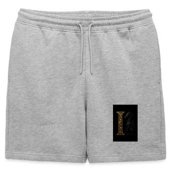 I – Ornement magique avec cheval ailé - Short de survêtement homme premium - gris chiné - Devant - AI Model Male 178 light (178cm)