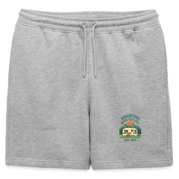 aventure - Short de survêtement homme premium - gris chiné - Devant - AI Model Male 178 light (178cm)