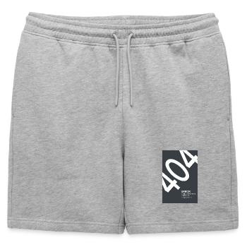 Erreur 404 Motivation introuvable - Short de survêtement homme premium - gris chiné - Devant - AI Model Male 178 light (178cm)