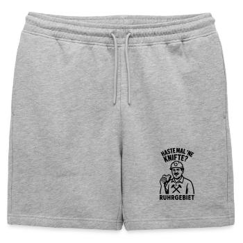 Haste Mal Ne Knifte Ruhrgebiet - Short de survêtement homme premium - gris chiné - Devant - AI Model Male 178 light (178cm)