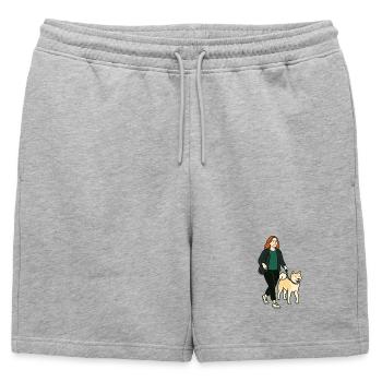 Margarita à l’Akita - Short de survêtement homme premium - gris chiné - Devant - AI Model Male 178 light (178cm)