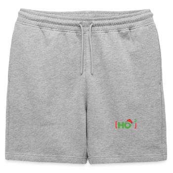 (Ho)³ Ho ho ho drôle de Noël - Short de survêtement homme premium - gris chiné - Devant - AI Model Male 178 light (178cm)